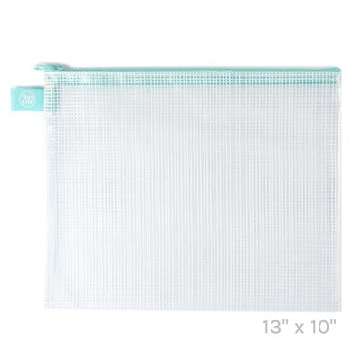 Avery ElleLarge Zippered Vinyl Mesh Pouch